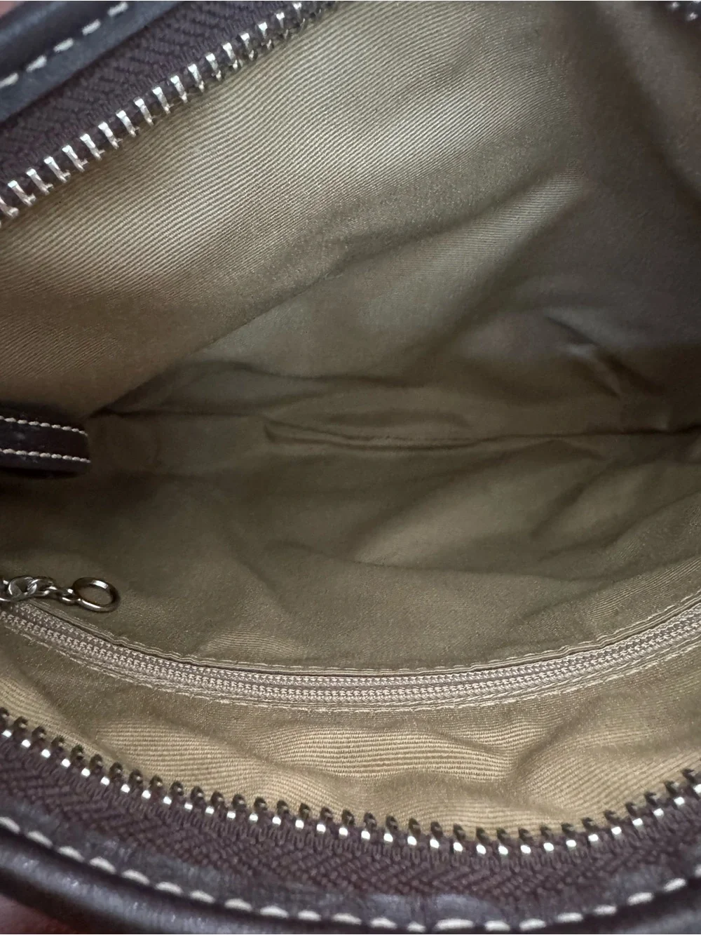 Vintage Coach Soho Cream Pebbled Leather Crossbody Bag & Wristlet Set